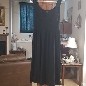 Black tank midi dress